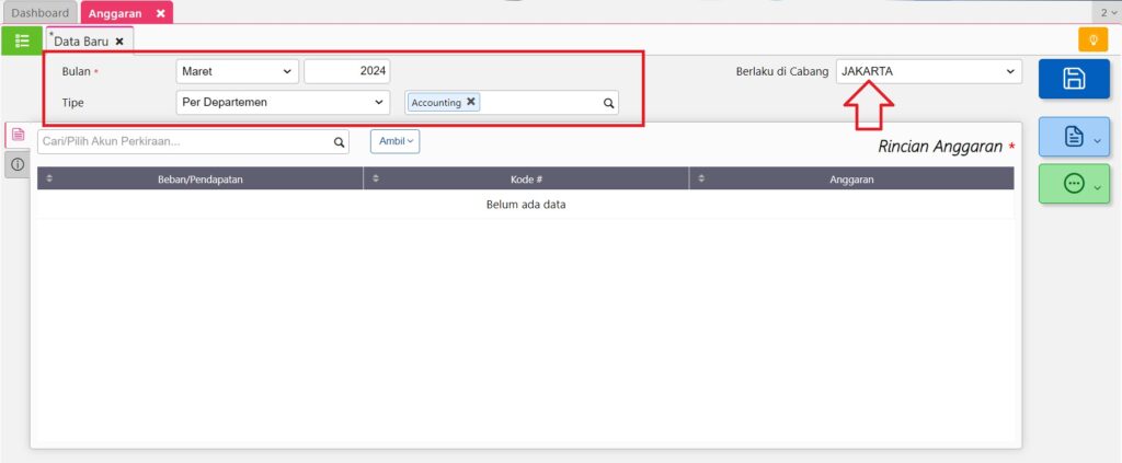 Fitur Anggaran Accurate Online