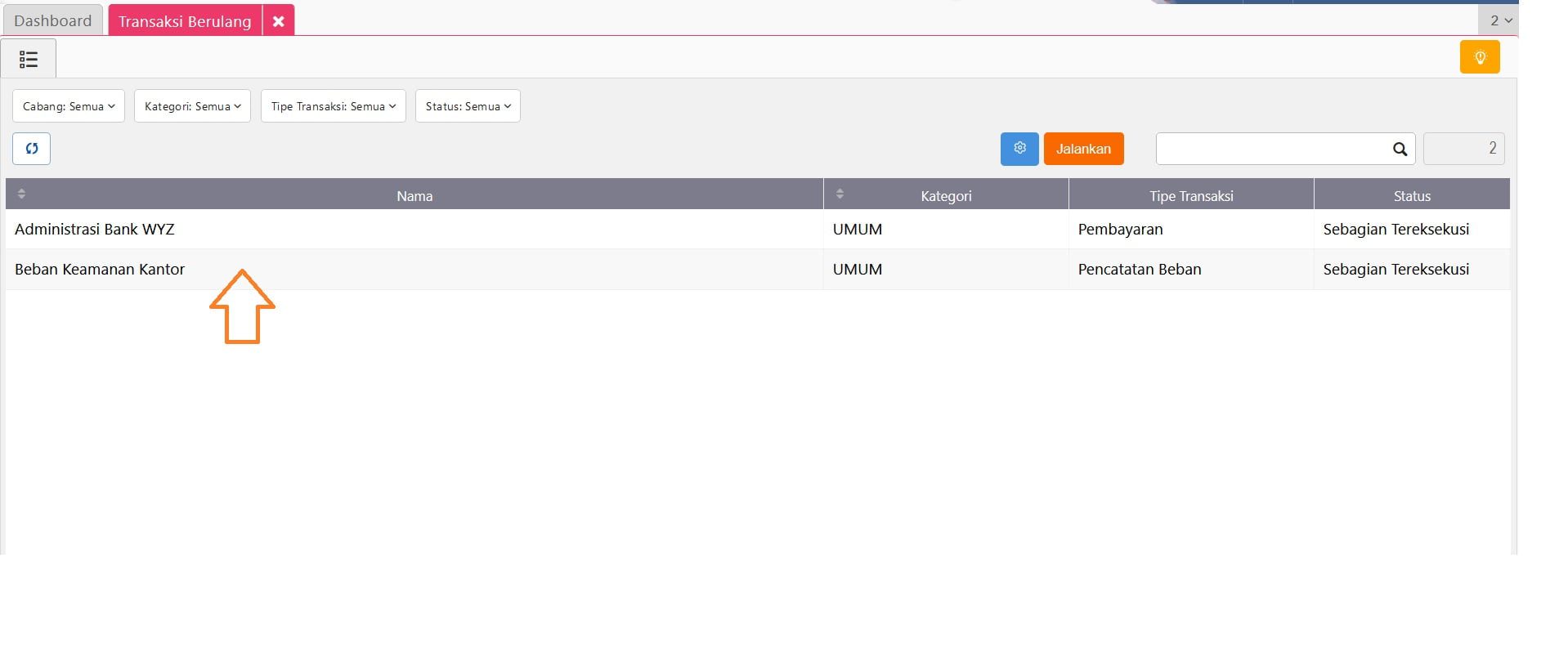 fitur transaksi berulang accurate online