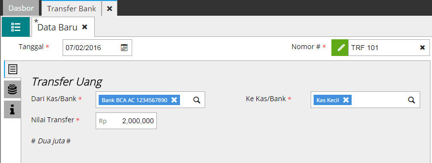 Fitur Transfer Bank Accurate Online