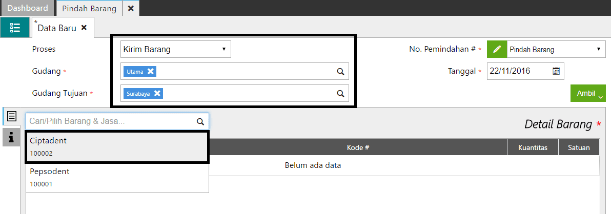 fitur pemindahan barang accurate online