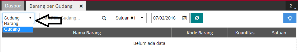 fitur barang per gudang accurate online