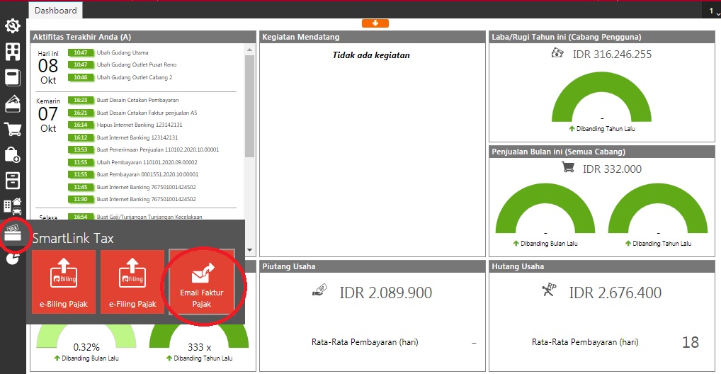 fitur email faktur pajak accurate online