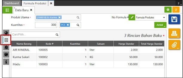 fitur formula produksi accurate online