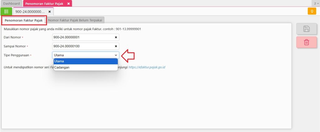 fitur penomoran faktur pajak accurate online