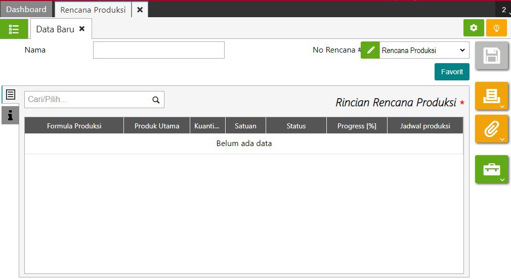 fitur rencana produksi accurate online