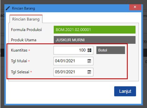 fitur rencana produksi accurate online