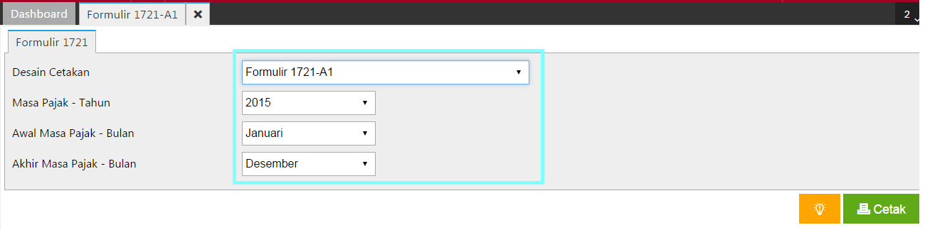 fitur formulir 1721-A1 accurate online