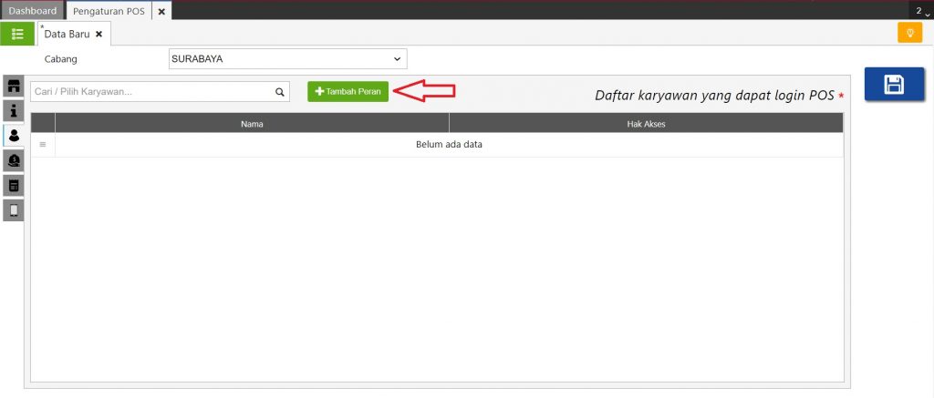 fitur peran karyawan accurate pos