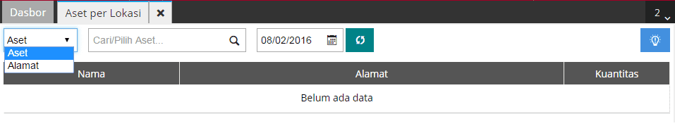 fitur aset per lokasi accurate online